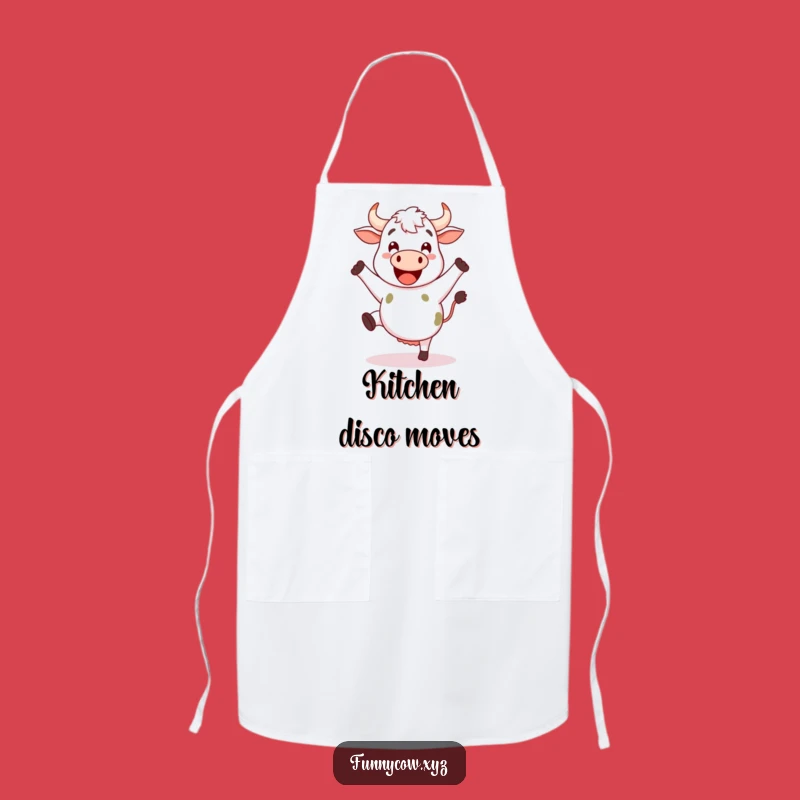 Funny Dancing Cow Apron: Kitchen Dance Party, Adorable Funny Gift