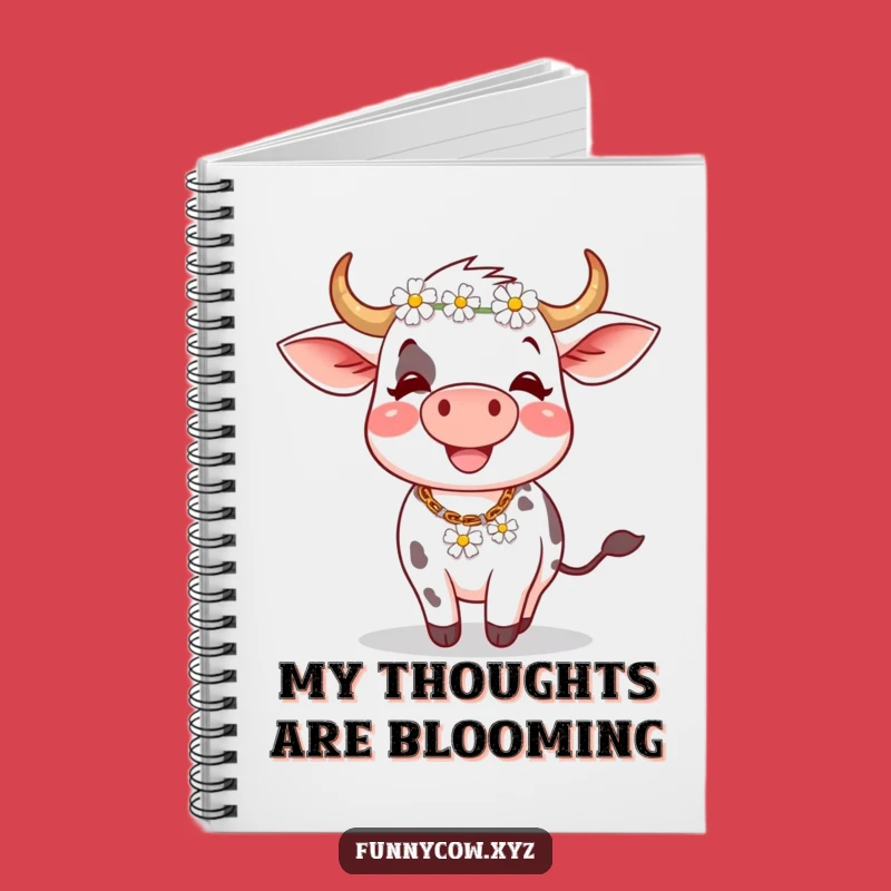 Funny Cow Daisy Chain Notebook: Jot Down Laughs & Ideas