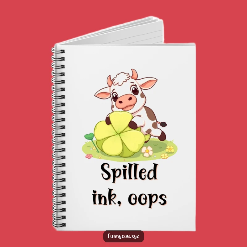 Funny Surprised Cow Notebook: Jot Down Mishaps, Ideal Funny Gift